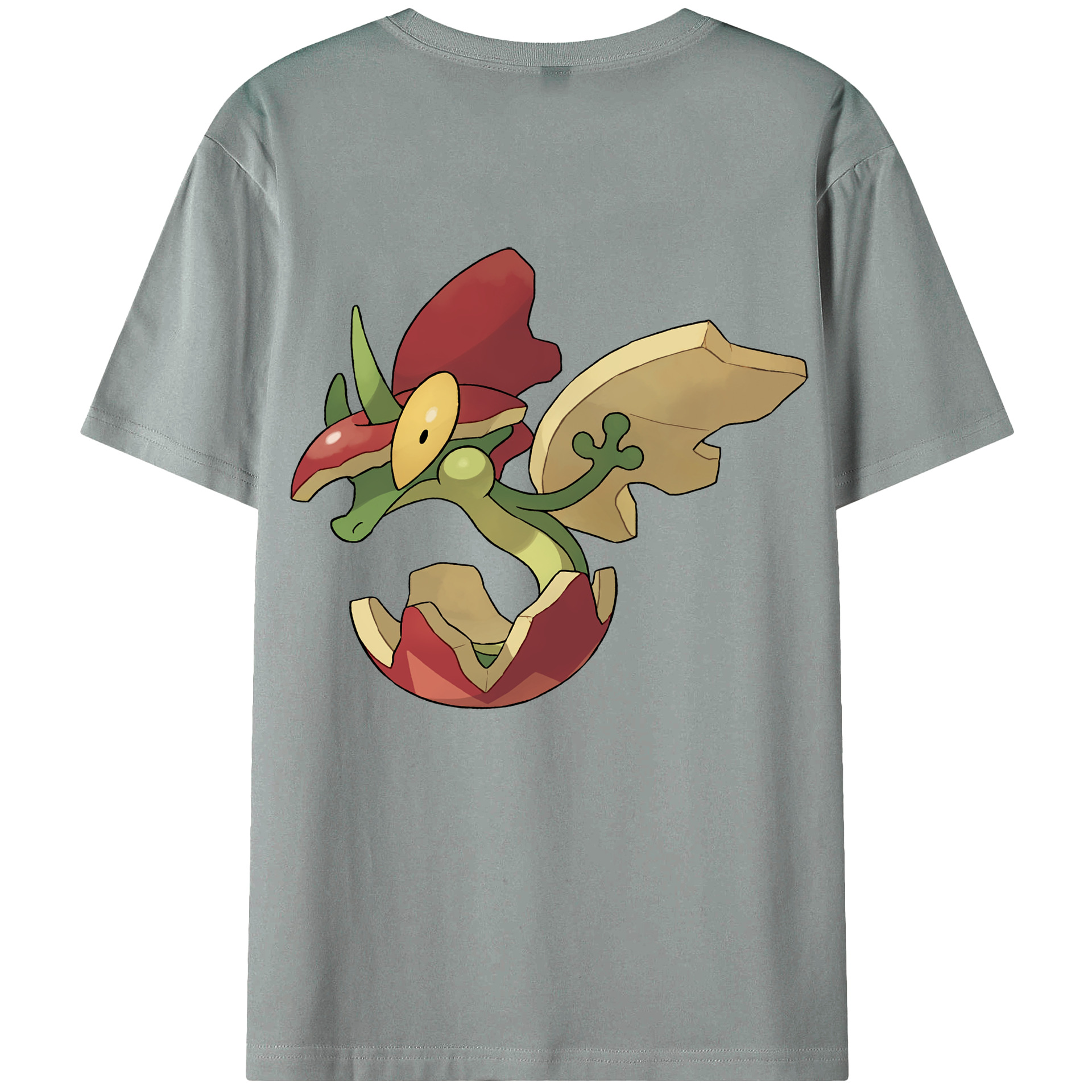 （画像用） ポケットモンスター Pokémon 綿100％ メンズ半袖Tシャツ（バックプリント） 通気性